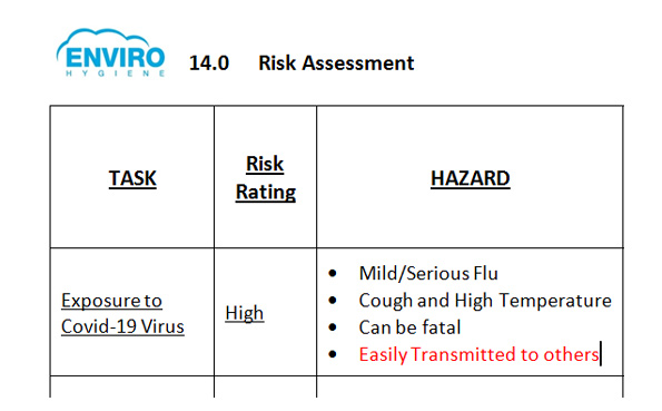 Enviro risk assessment